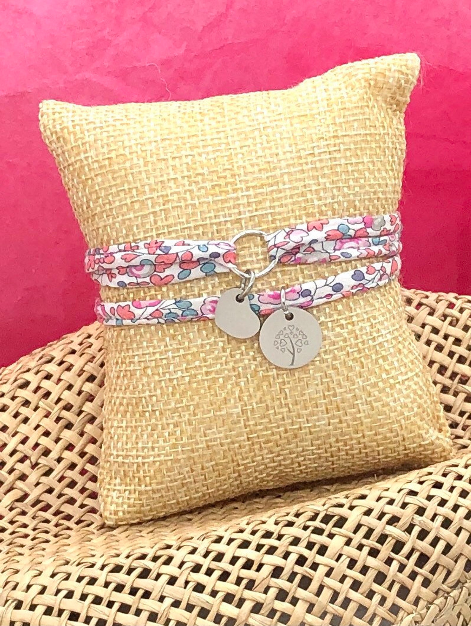 Bracelet en tissu bijou personnalisé anniversaire bracelet Etsy