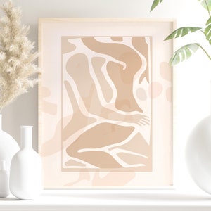 Lovers Artprint Romantic Art |  Sensual Abstract Printable  Wall Art |  Whispering Couple Private Love Scene