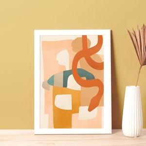 Snake Illustration Abstract Artprint | Contemporary Serpent Wall Decor Download | Snake Digital Art
