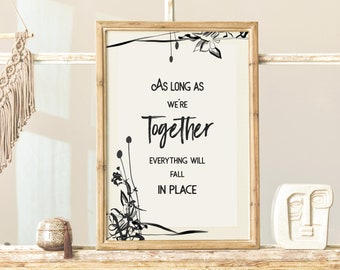 Romantic Love Quote Print: Minimalist Home Decor Digital Download