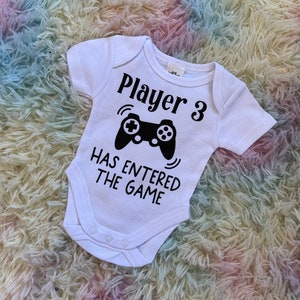 Player 3 Has Entering The Game Romper - babyaankondiging