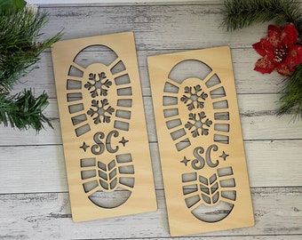 Santa's Footprints Stencil