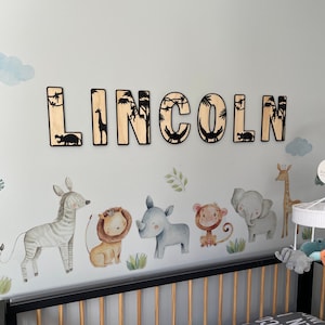 Safari Nursery Name Sign