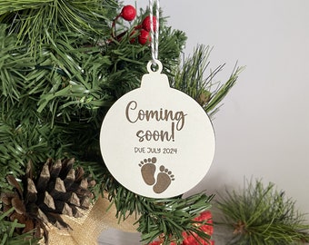 Pregnancy Announcement Christmas Ornament