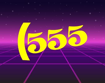 レトロ555ラリーカラーのビニールデカール