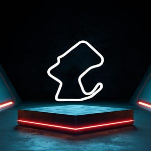 Laguna Seca Racertrack Track Outline Vinyl Aufkleber - Racing Enthusiast Sticker - ideal für Laptops, Autos und Ausrüstung