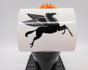Buy 2x Retro Mobil 1 Oil Pegasus Replica Vinyl Decal Online In - Foto 5