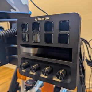 Trak Racer TR8 Pro/TRX Compatible Stream Deck Plus Mount