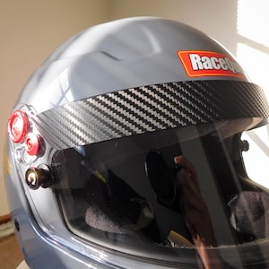 Carbon Fiber Visor Strips for Helmet - Set of 2 – Air Release – Racing Helmet Accessories