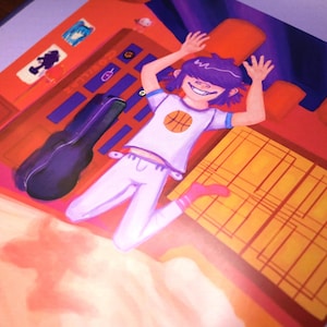 Gorillaz Noodle Print (inspired)  | Paper Print | 10 x 10 | Noodle Gorillaz inspired Print for wall