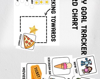 Weekly Goal Chart for Kids | Printable Reward Chart | Autism & ADHD Friendly | Instant Download