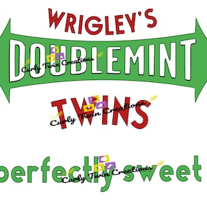 Doublemint twins SVG- Doublemint twins cut file- Doublemint twins- Doublemint Svg for cricut- Doublemint twins clipart