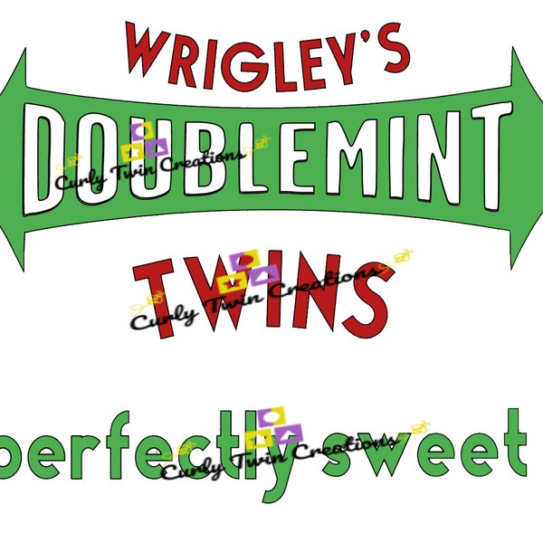 Doublemint twins SVG- Doublemint twins cut file- Doublemint twins- Doublemint Svg for cricut- Doublemint twins clipart