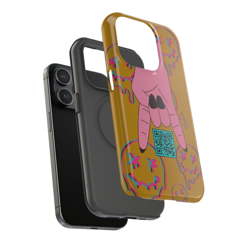Custom QR Code Phone Case, Perfect for Bartenders, Service Industry, Accept Payment Anywhere, Cool Aesthetic Design Bild 6