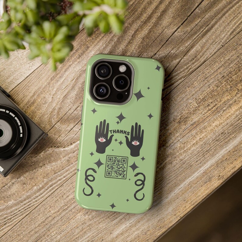 Custom QR Code Impact Resistant Phone Case, Perfect for Bartenders ...