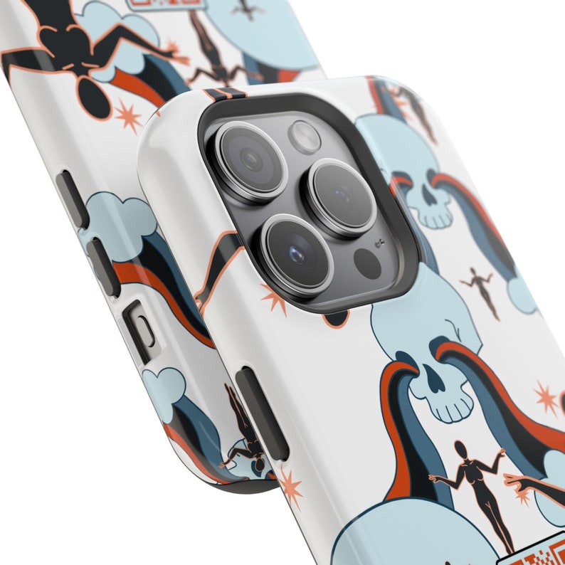Skull Art QR Code Phone Case, Custom Payment QR Code Case, Unique ...