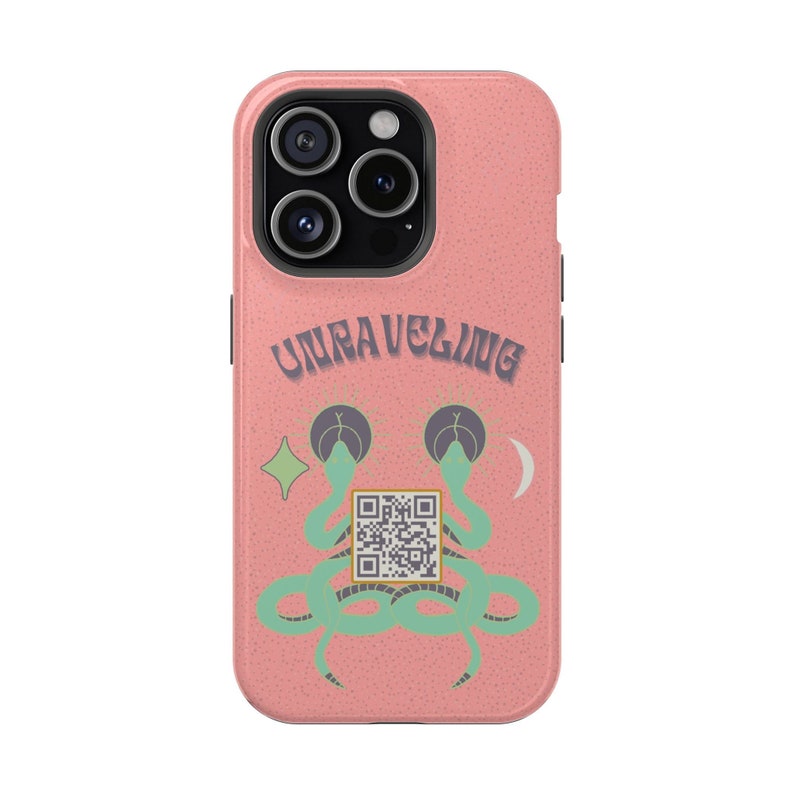 Custom QR Code Phone Case for Cashapp Venmo Impact Resistant Digital Tips Grunge Vibes Perfect for Bartenders image 5