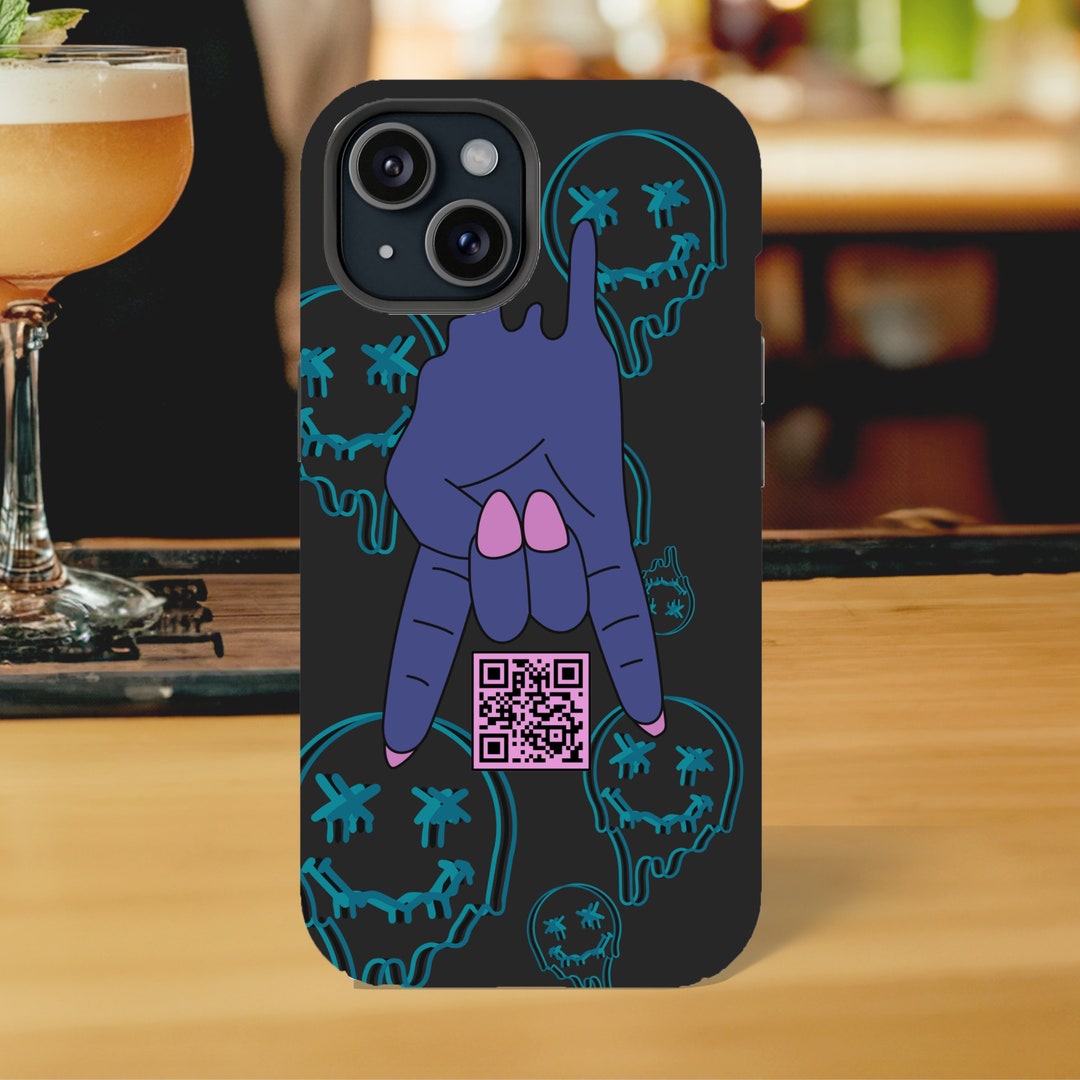 Custom QR Code Phone Case, Perfect for Bartenders, Dive Bar Design ...