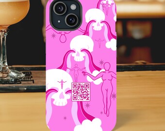 Custom QR Code Phone Case, Dive Bartender Phone Case, Cashapp Venmo QR Code Case, Cool Aesthetic Phone Case