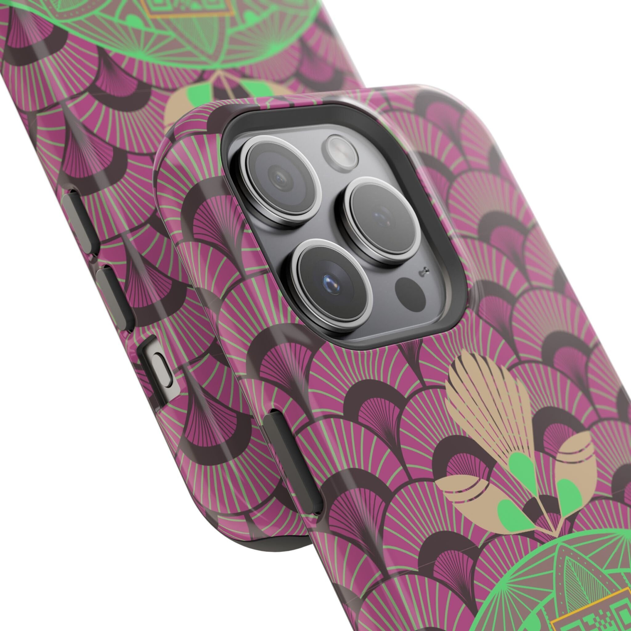 Art Deco Pattern Custom Printed Phone Case, QR Code Payment Ready ...
