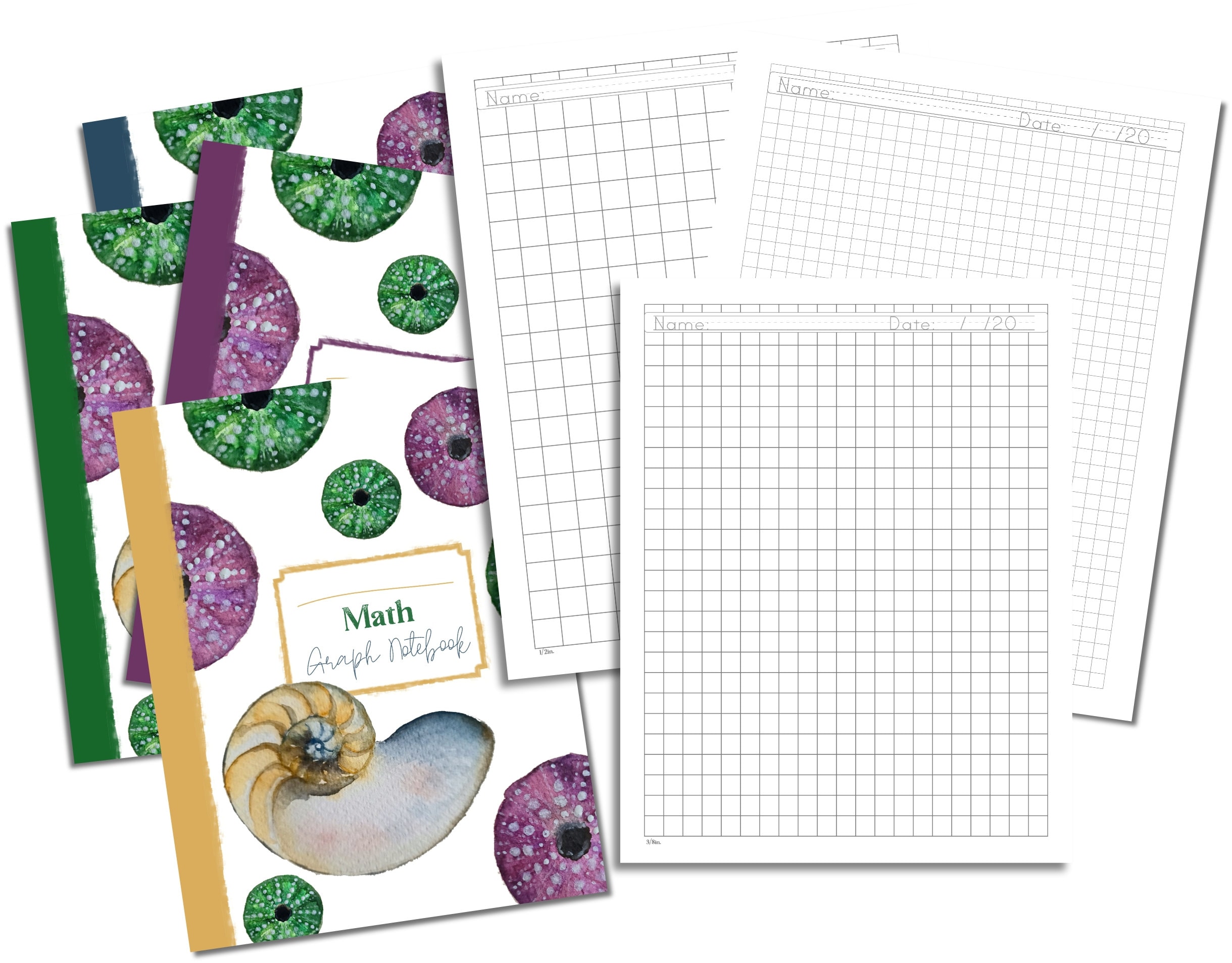 Printable Math Graph Notebook PDF - Etsy