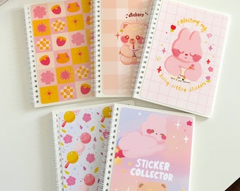 Reusable Sticker Books | Choose Your Cover | Silicone Release Paper, sticker collection, sticker collecting, cute, aesthetic