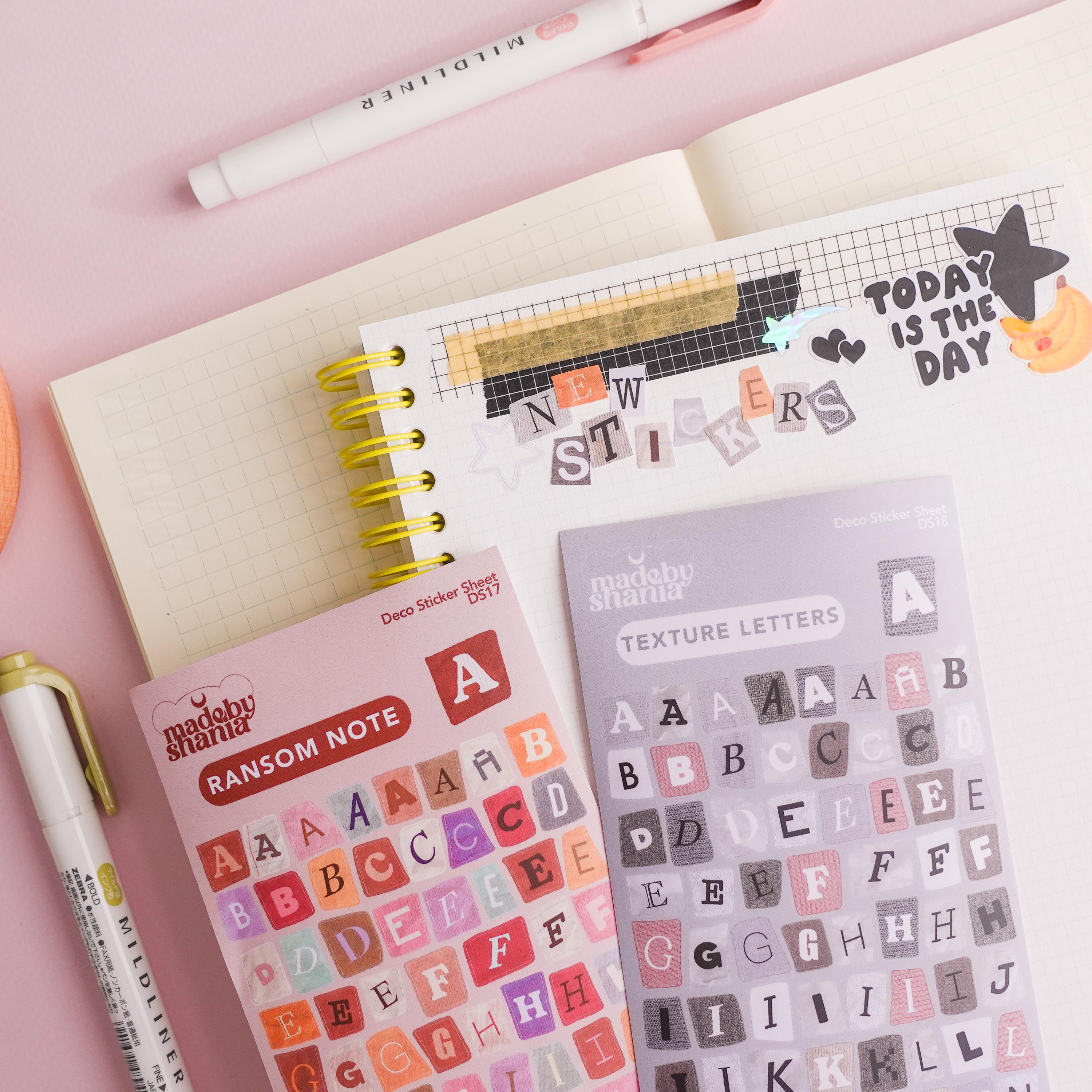 Ransom Note Letter Stickers: Waterproof Journal Planner Decals - Etsy