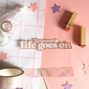 Life Goes On BTS Weatherproof Sticker | BTS Stickers | for Water bottles, laptops, phone cases, BTS, Bangtan