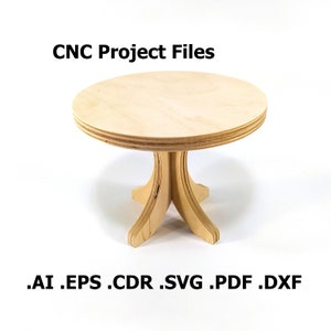 CNC files for wood. Decorative car table CNC plans. Wood, plywood model cnc file. Cnc plan, dxf file, eps file, file svg, ai, cdr, pdf