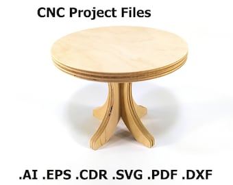 CNC files for wood. Decorative car table CNC plans. Wood, plywood model cnc file. Cnc plan, dxf file, eps file, file svg, ai, cdr, pdf