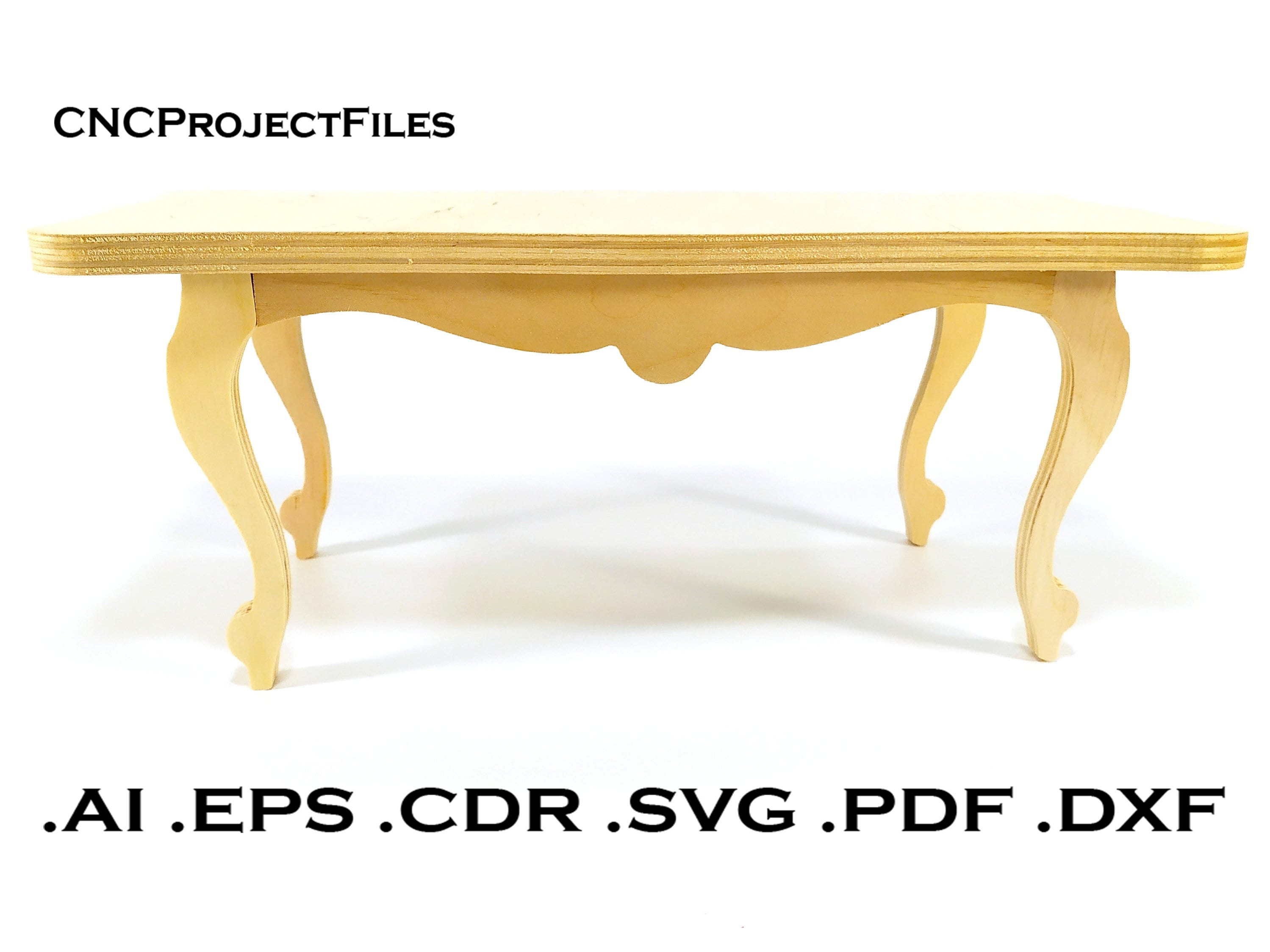CNC Files for Wood. Decorative Table CNC Plan. Wooden Plywood Model Cnc ...