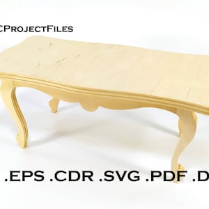 CNC files for wood. Decorative table CNC plan. Wooden plywood model cnc file. Cnc plan, dxf file, eps file, file svg, ai, cdr, pdf