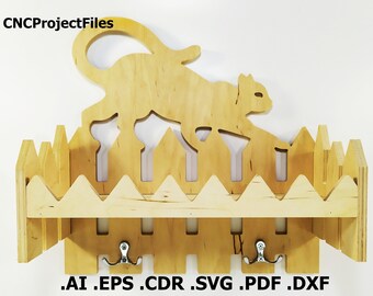 CNC files for wood. Decorative shelf CNC plan. Wood, plywood model cnc file. Cnc plan, dxf file, eps file, file svg, ai, cdr, pdf
