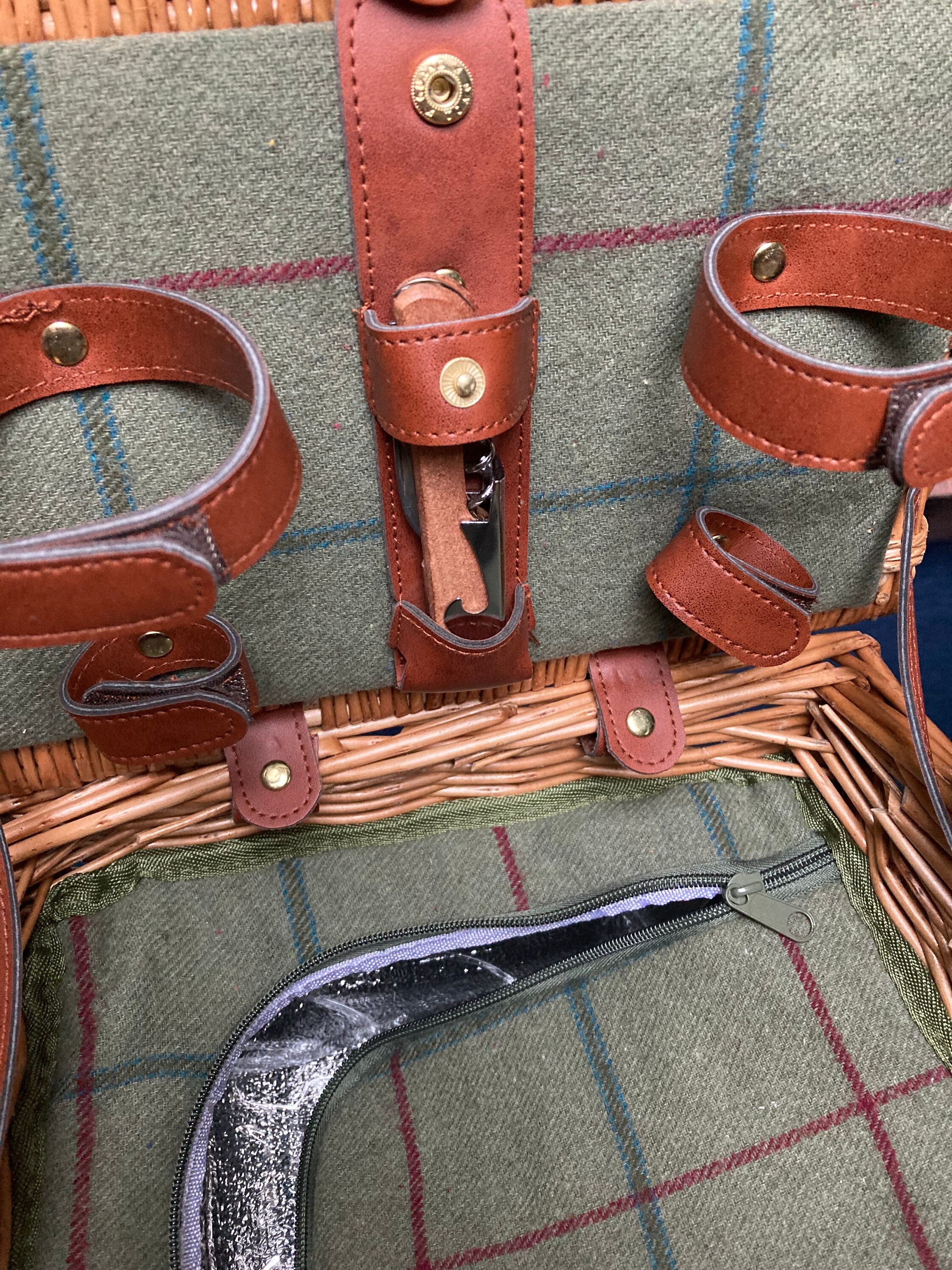 Elegant Double Lidded Picnic Basket for 2. Optional REDUCED Etsy UK
