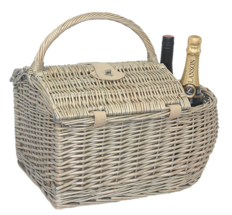 Luxury Picnic Basket for 2 Includes Napkins Removable Cooler Etsy