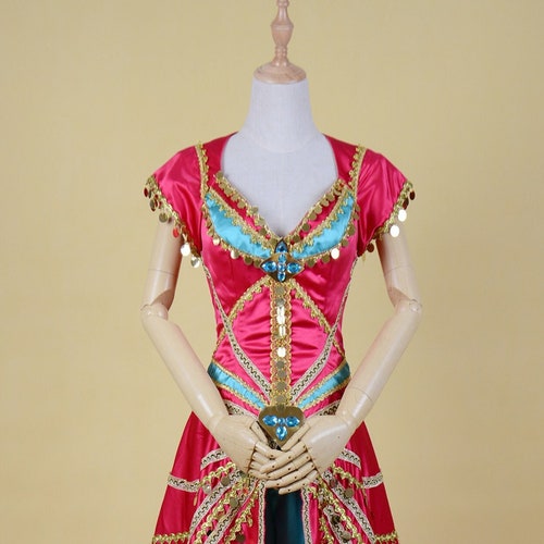 Aladdin Jasmine Costume Jasmine Cosplay Dress Etsy