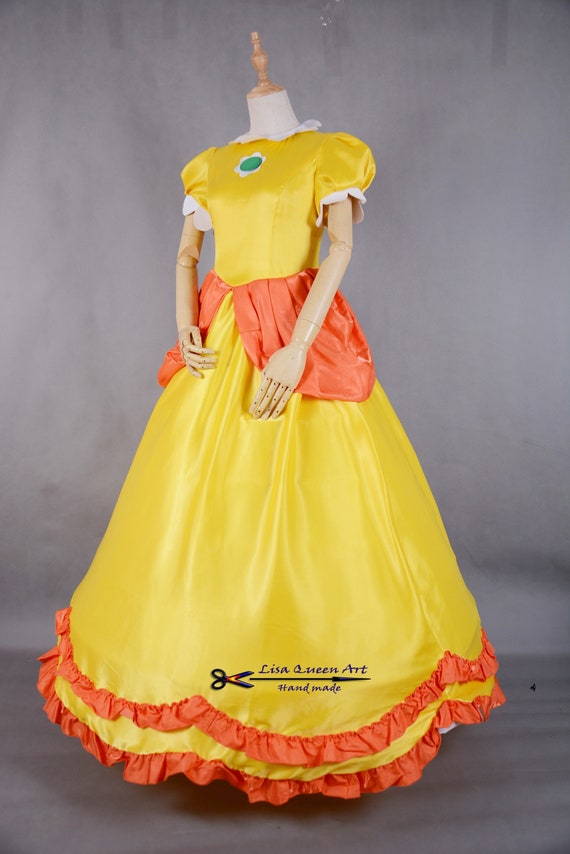 Super Mario Princess Daisy Cosplay Dress Daisy Costume - Etsy