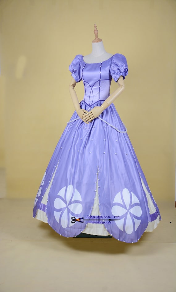 the Princess Sofia Costume Cosplay Dress Sofia - Etsy