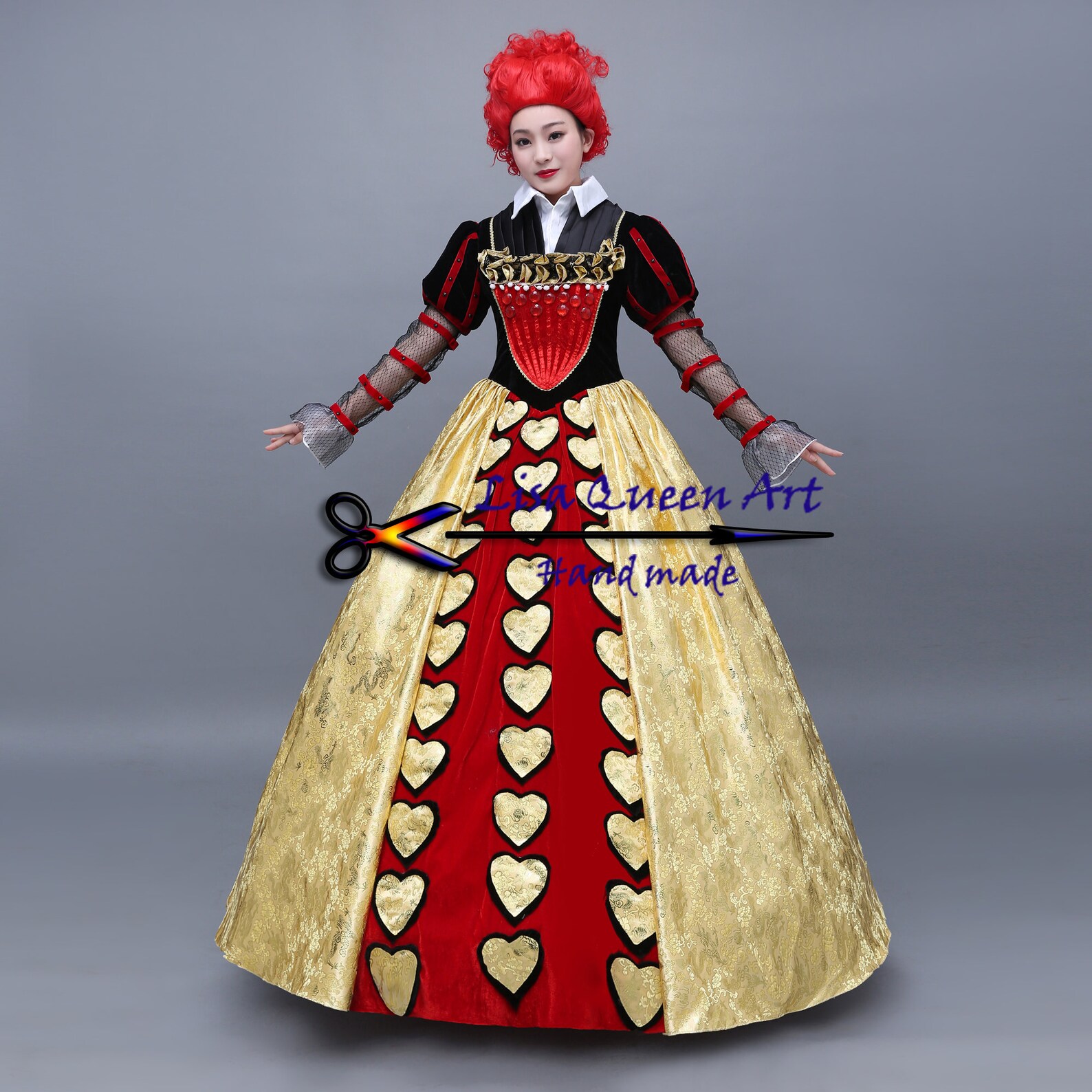 Alice In The Wonderland Red Queen Cosplay Costume Red Queen | Etsy
