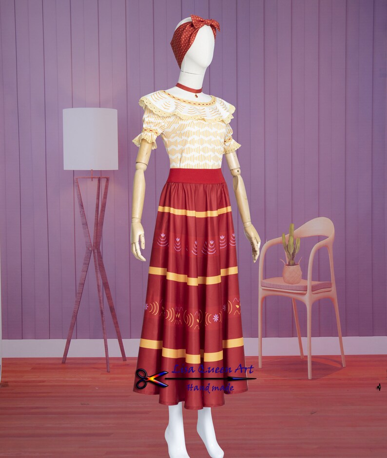 Encanto Dolores Cosplay Costume Dolores Madrigal Orange Dress Etsy UK