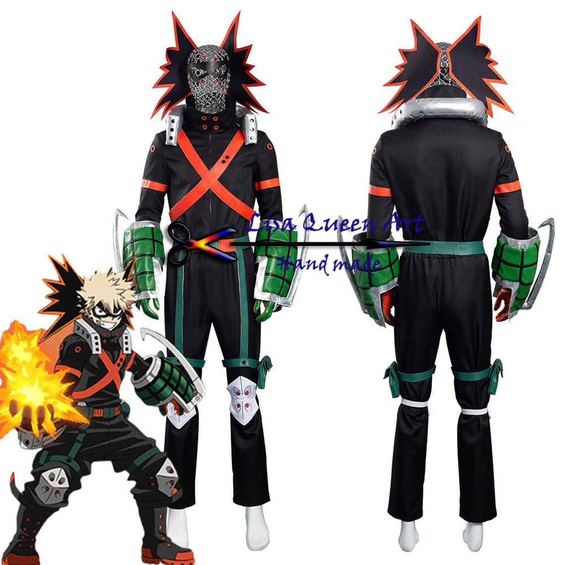 My Hero Academia S5 Bakugou Katsuki Battle Outfits Halloween | Etsy