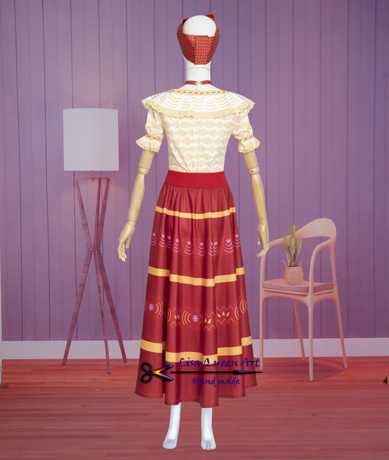 Encanto Dolores Cosplay Costume Dolores Madrigal Orange Dress Etsy UK