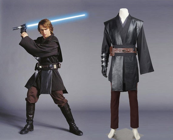 Pareja Federal Exagerar Disfraz de caballero Jedi Anakin Skywalker traje de Cosplay - Etsy México