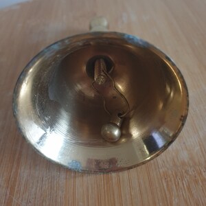 Vintage Brass Bell. Solid Brass Bell. Decorative Hand Brass Bell. Desk Bell. Gift. Unique bild 10