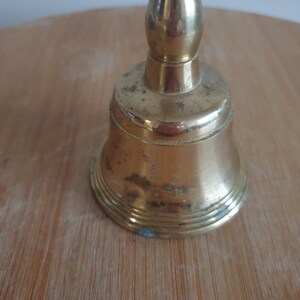 Vintage Brass Bell. Solid Brass Bell. Decorative Hand Brass Bell. Desk Bell. Gift. Unique bild 6