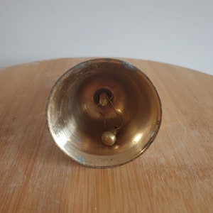 Vintage Brass Bell. Solid Brass Bell. Decorative Hand Brass Bell. Desk Bell. Gift. Unique bild 9