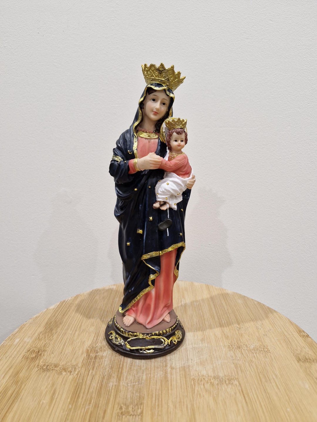 Vintage Resin Our Lady of Perpetual Help Statue. Blessed Virgin Mary ...