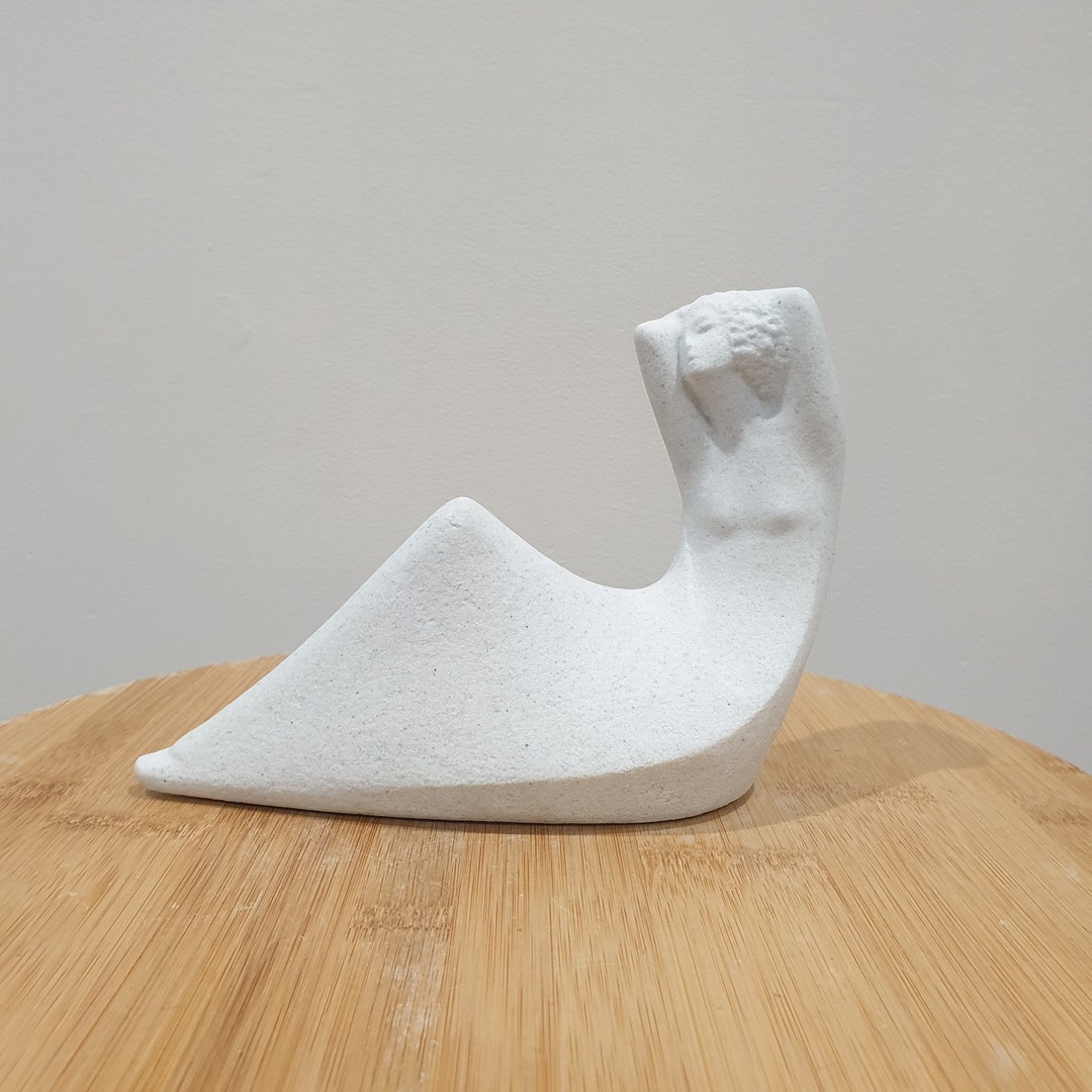 Vintage Marbell Stone Art Belgium Figurine. Abstract Woman Etsy