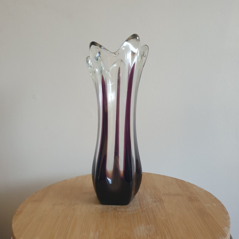 Vintage Japanese KOF Glass Vase. Swung Glass Vase. Swung Glass Etsy UK