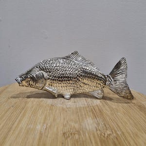 Vintage Silver Fish Individual Napkin Holder. Fish Letter Holder. Vintage Serviette/Napkin Holder. Metal Silver Napkin Holder. Tableware